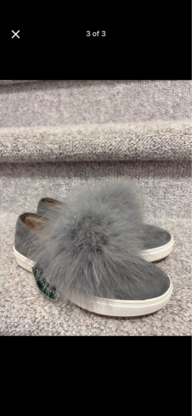 Steve Madden Grey Feather Accent Slip-On Sneakers - photo 2