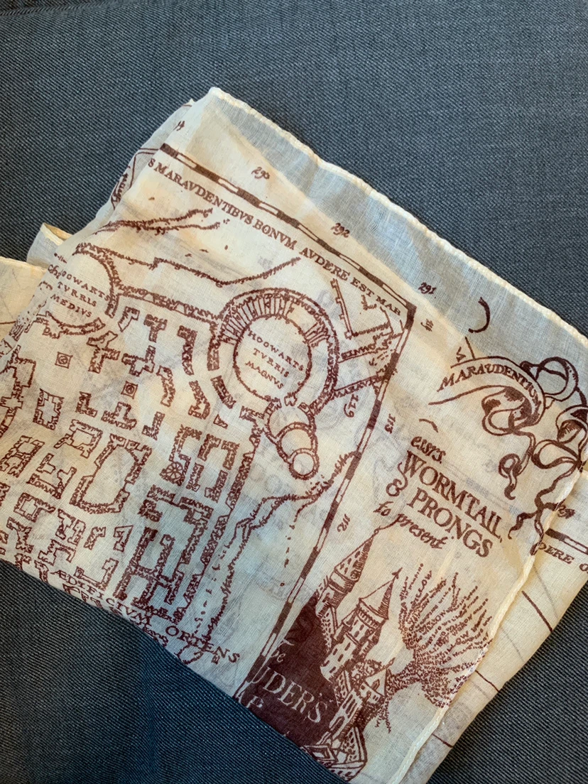 Harry Potter Marauders Map scarf