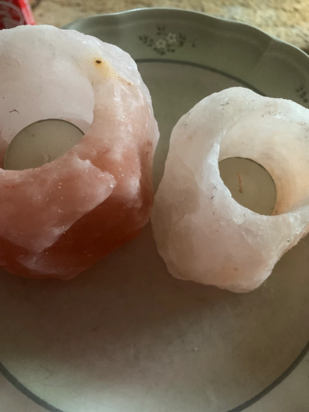 Himalayan Salt Tealight Holders Set of 2 - photo 2