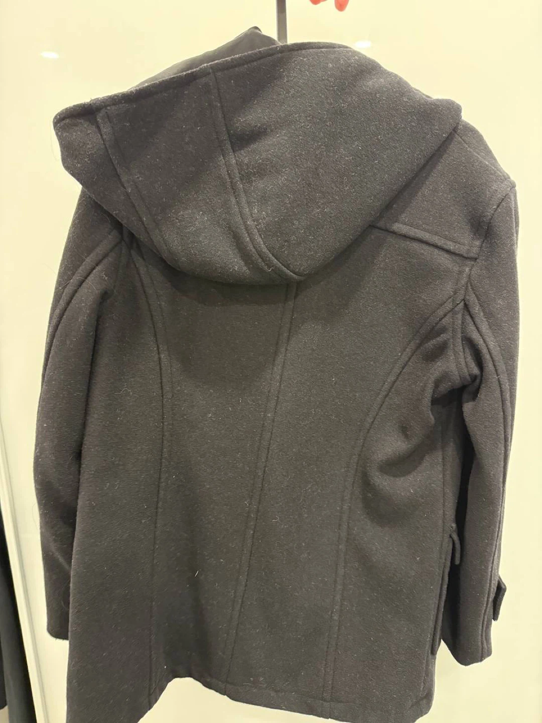 Bossini Black Duffle Coat with Toggle Closure - photo 2