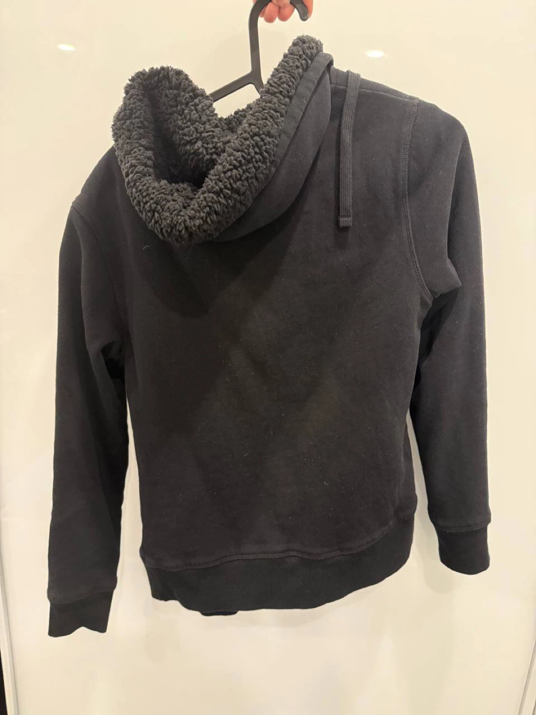 Black Sherpa Lined Zip-Up Hoodie - photo 2