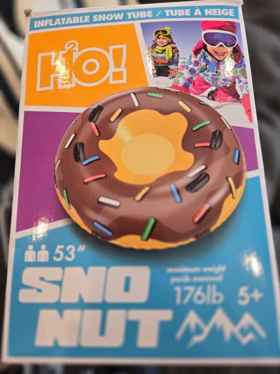HO! 53" Sno Nut Inflatable Snow Tube