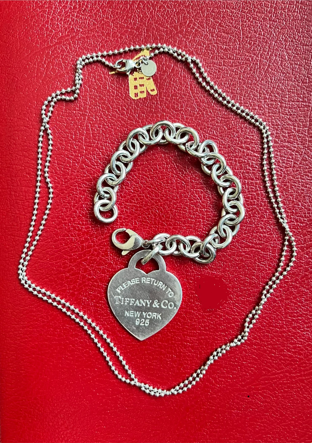 Tiffany & Co. Heart Tag Charm Sterling Silver 925