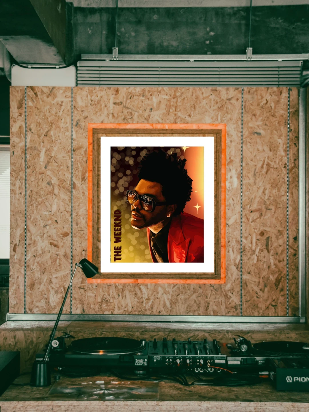 The Weeknd Red Blazer Portrait Print