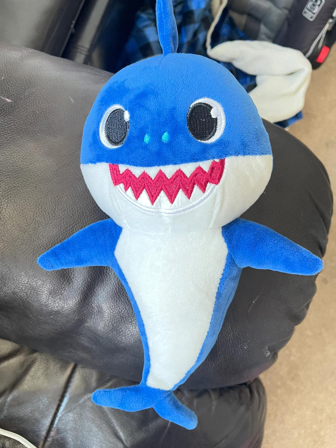 Blue Plush Shark Toy