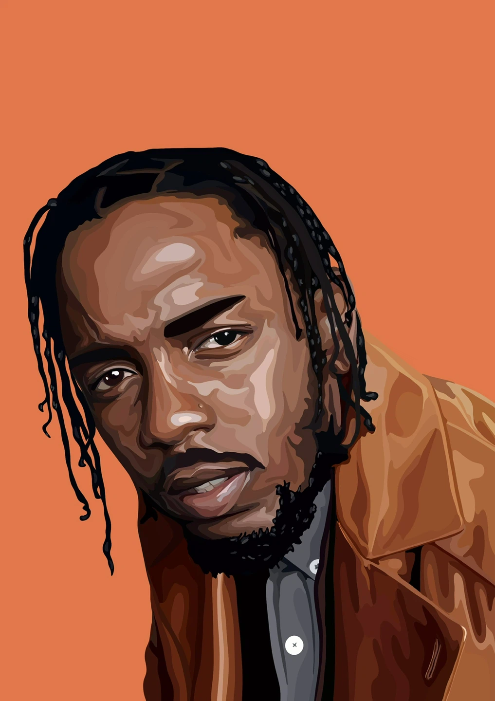 Kendrick Lamar Portrait Print - photo 2