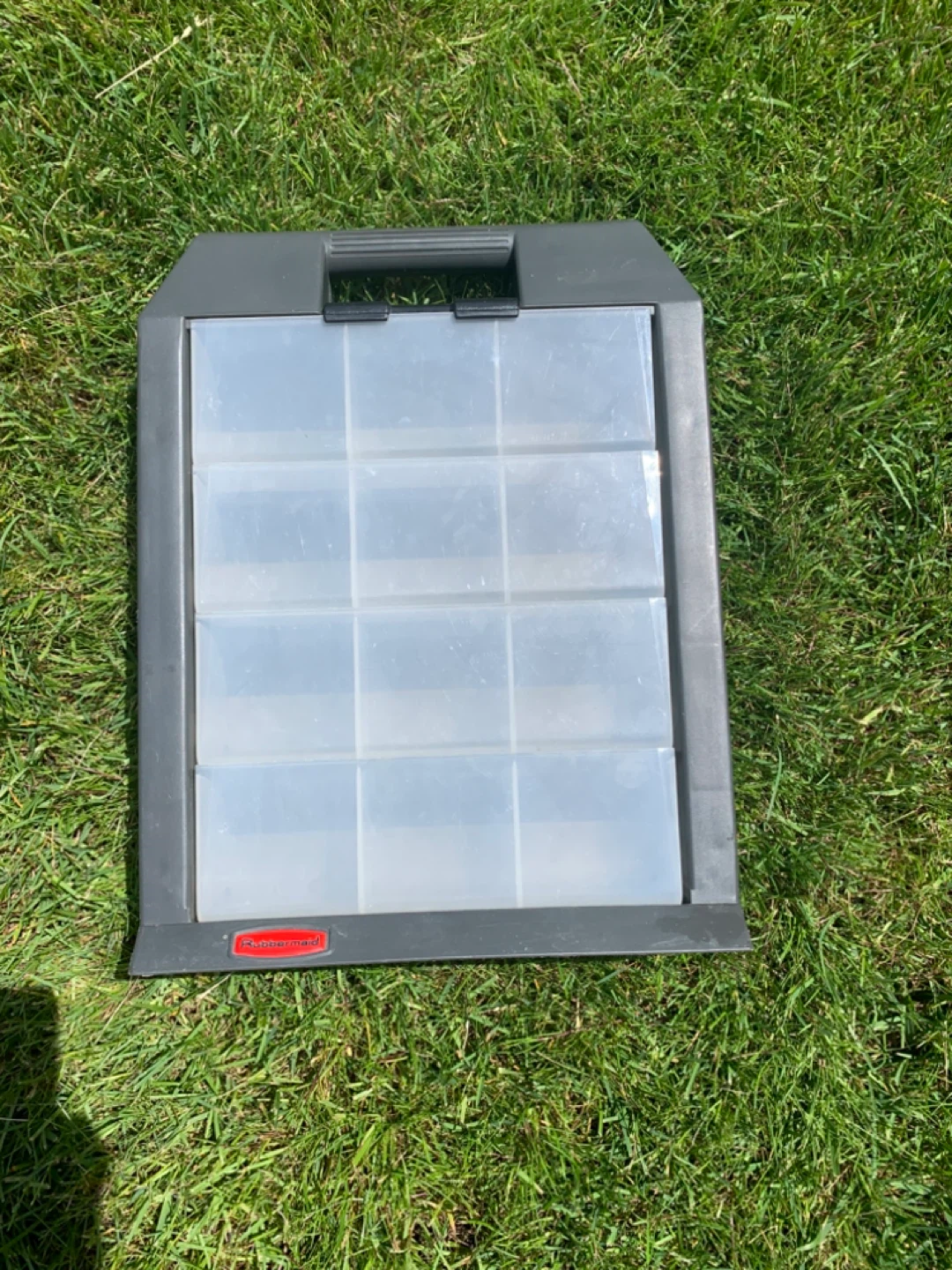 Rubbermaid Portable Organizer Storage Cabinet 12 Compartments