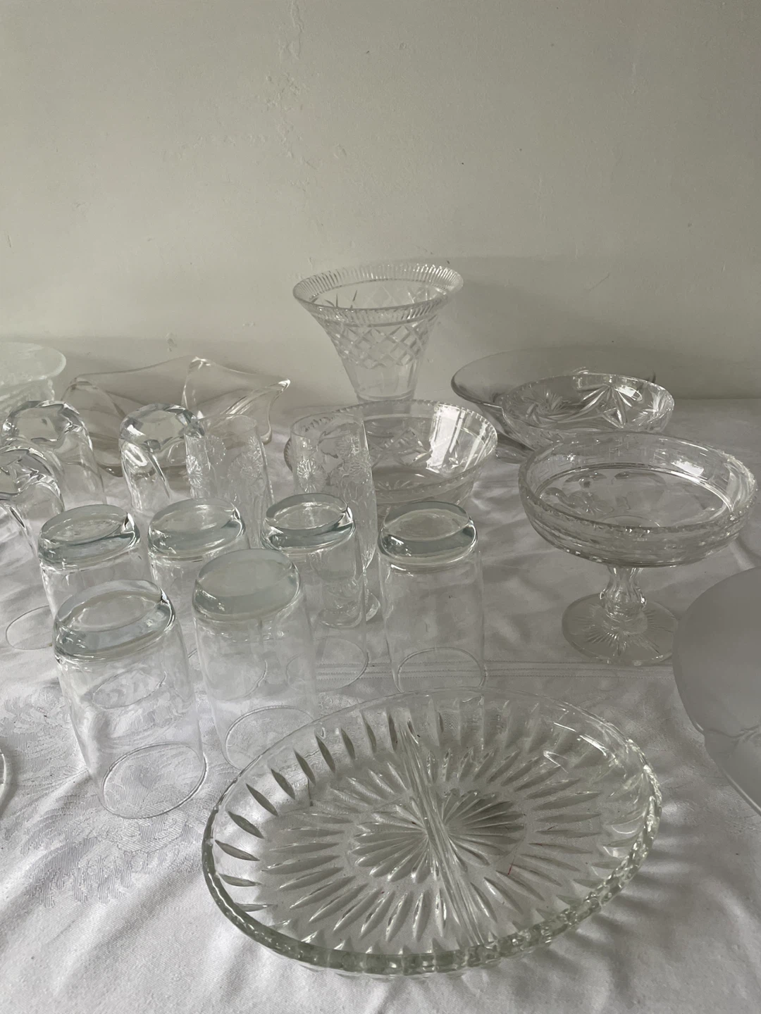 Assorted Crystal and Glassware Set