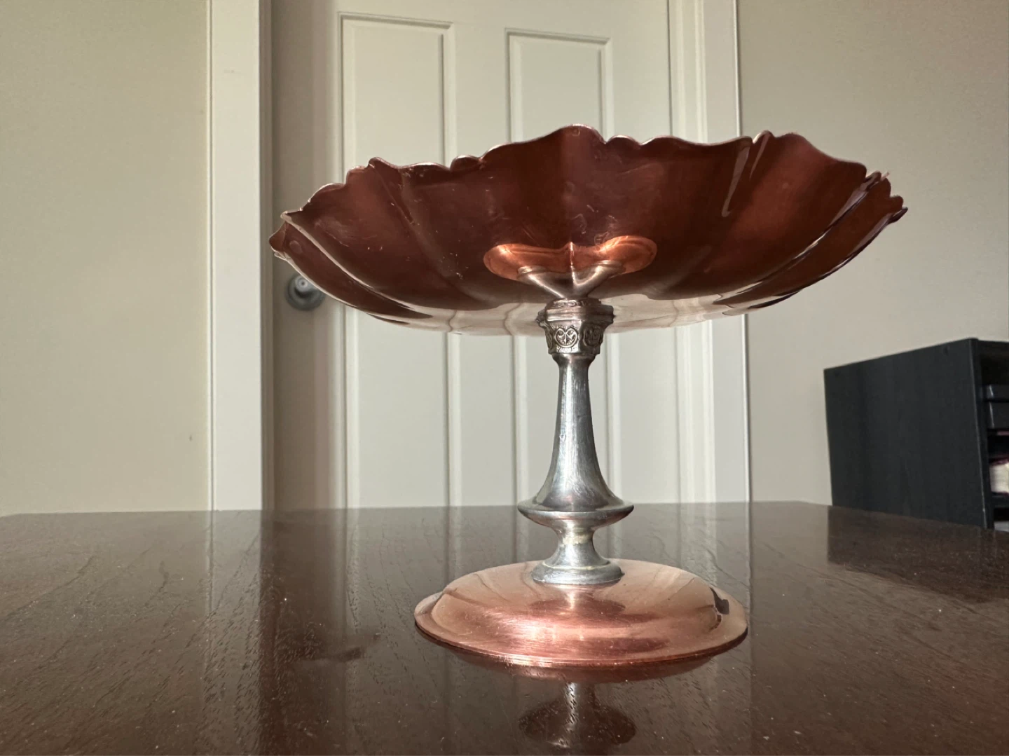 Vintage Copper Pedestal Bow