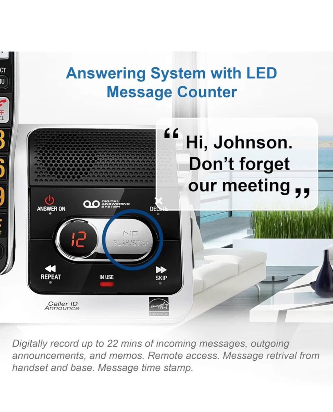 New AT&T 2-Handset Cordless Phone with Answering System - photo 2