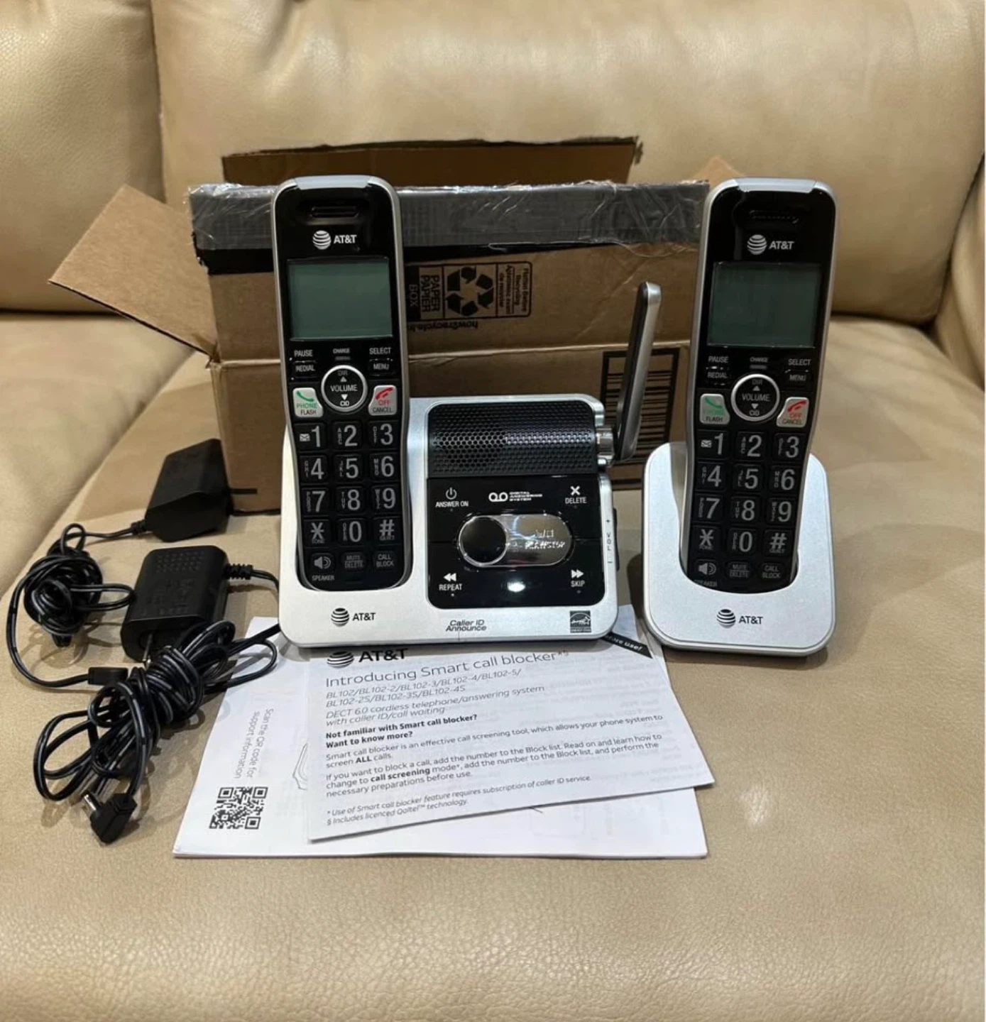 New AT&T 2-Handset Cordless Phone with Answering System - photo 5