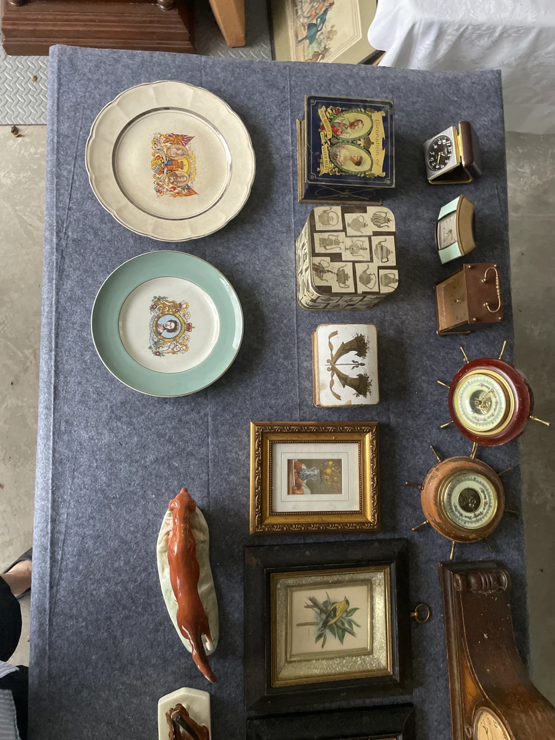 Assorted Decorative Items and Clocks