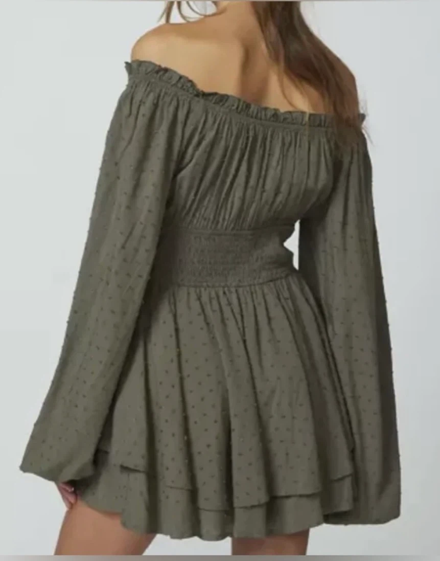 Urban outfitters Off-the-Shoulder Smocked Dress