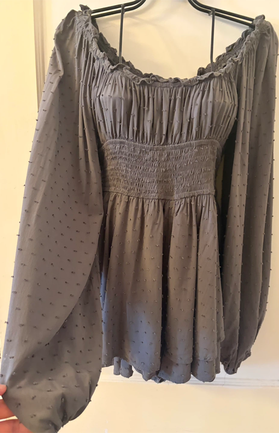 Urban outfitters Off-the-Shoulder Smocked Dress - photo 4