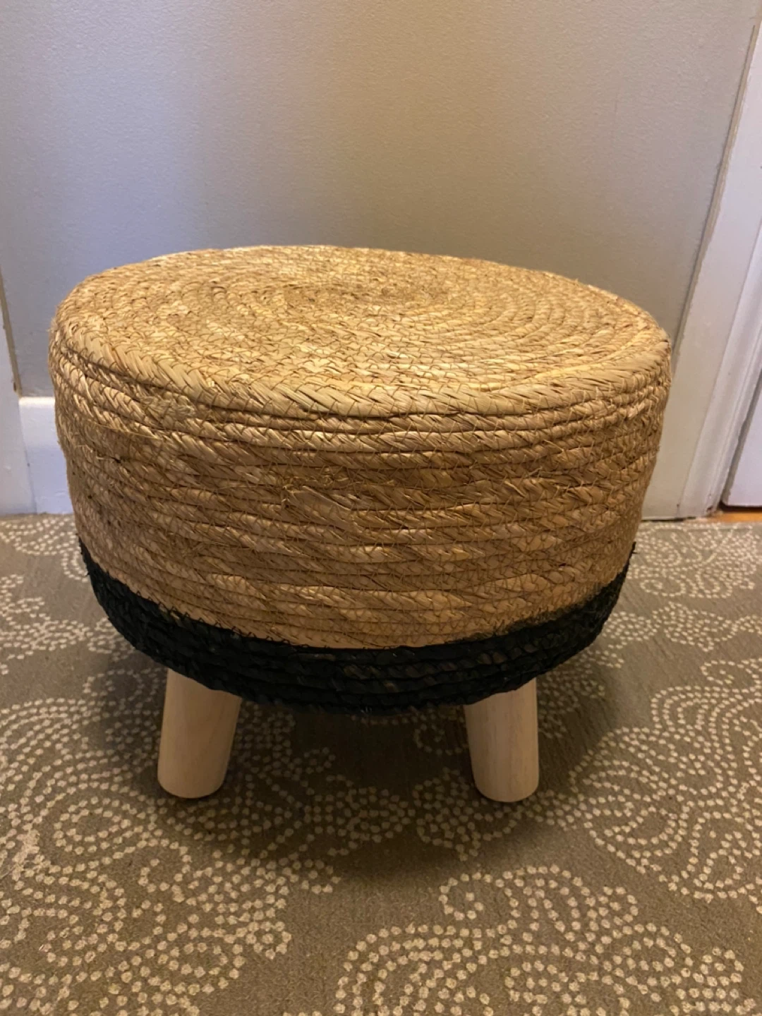 New Sea Grass Ottoman Footstool - photo 4