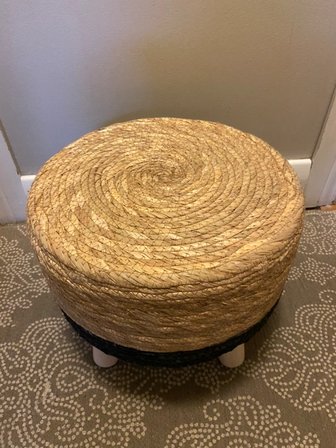 New Sea Grass Ottoman Footstool - photo 5