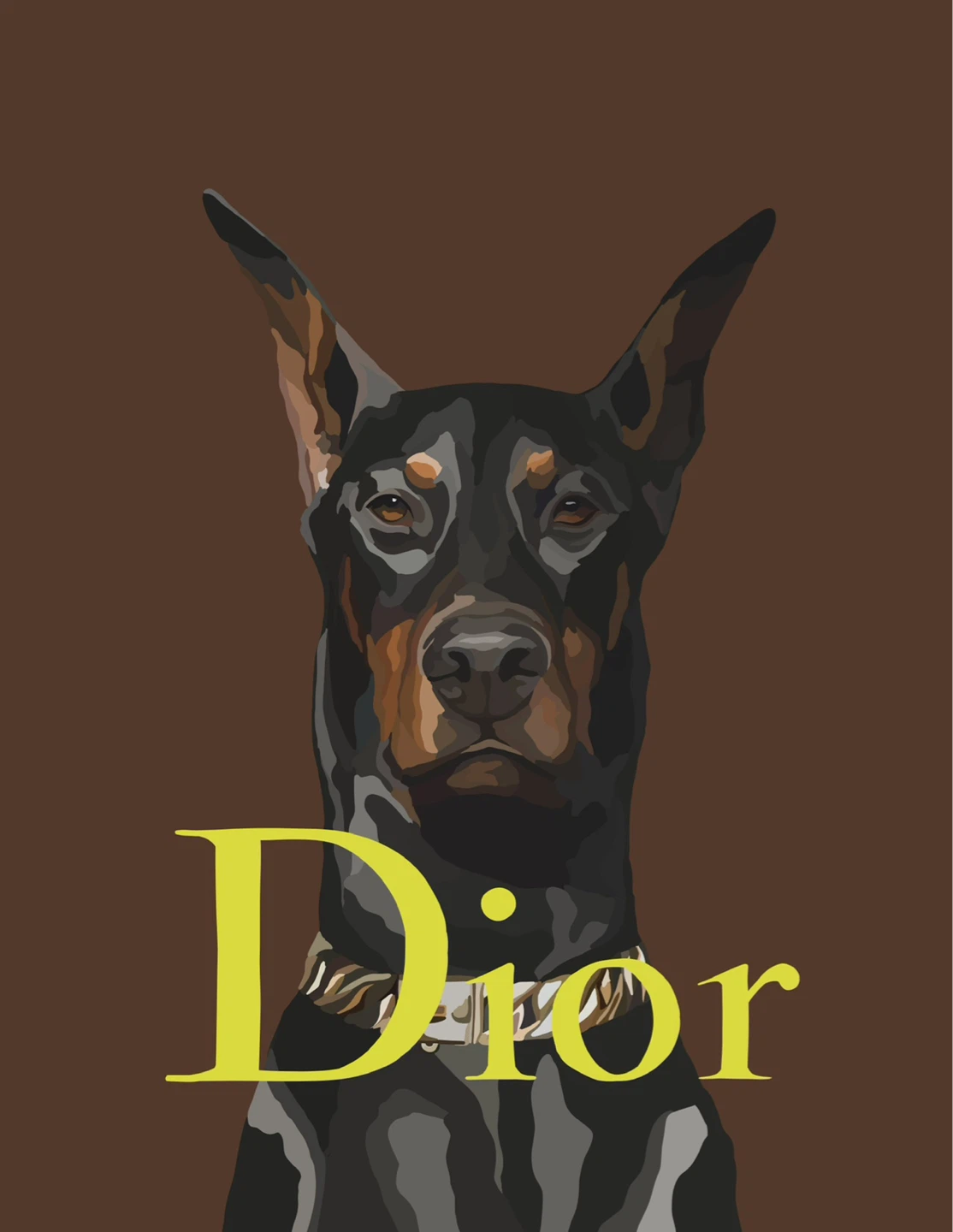 Dior Doberman Art Print - photo 2