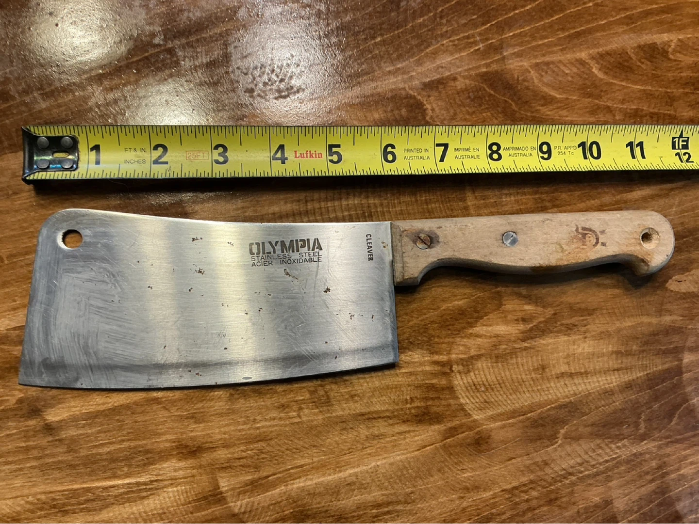 Olympia Stainless Steel Meat Cleaver !