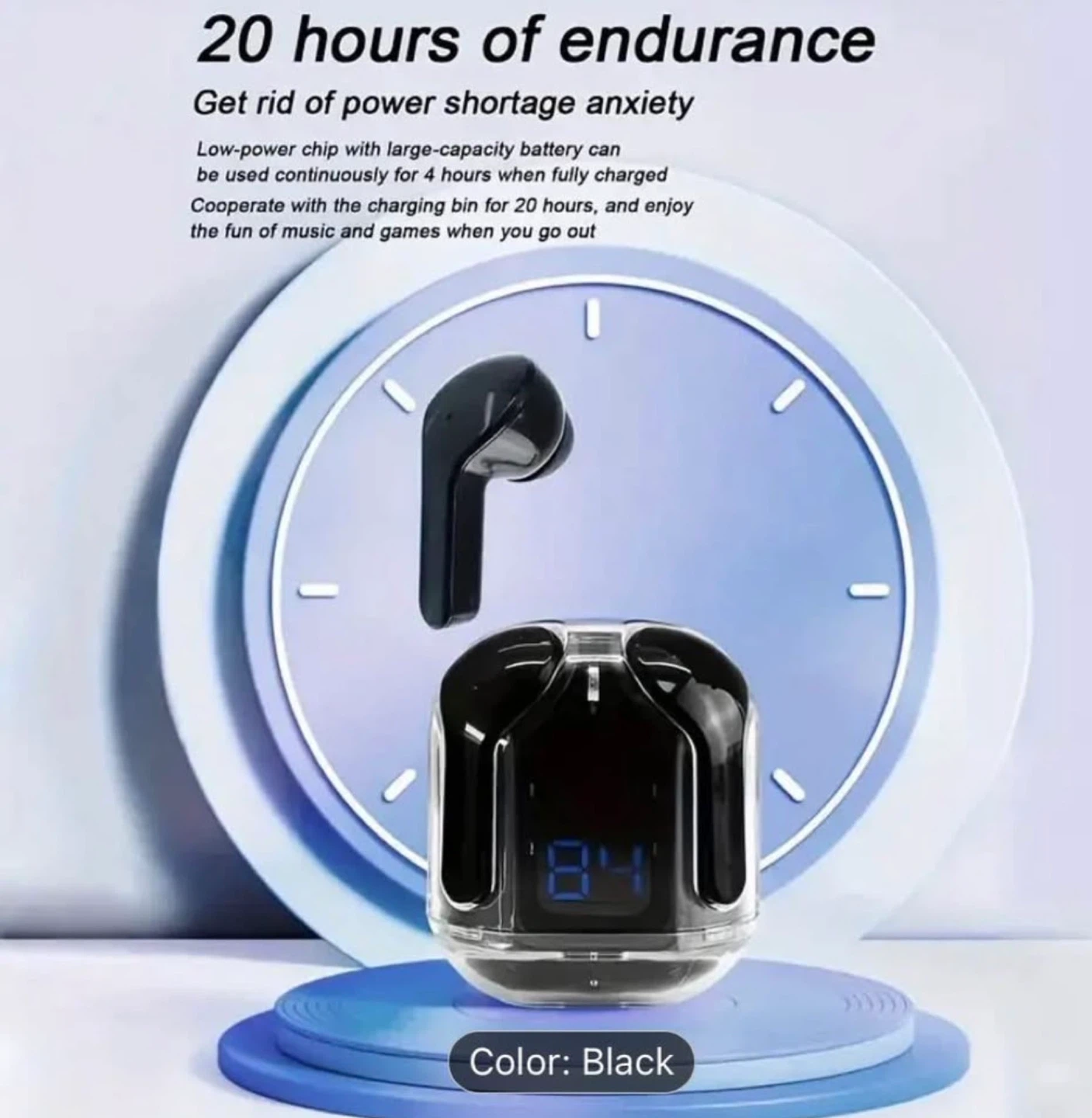 New TWS HI-FI Stereo Wireless Headphones High Quality Sound - photo 3