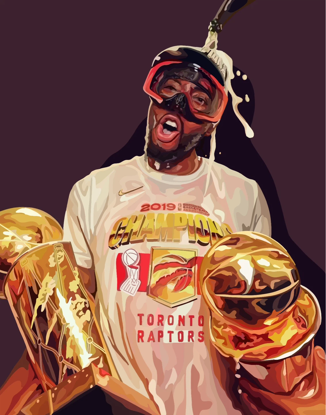 Toronto Raptors 2019 Champions Print - photo 2