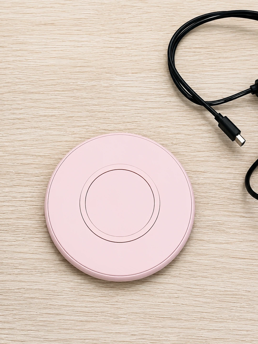 onn. Wireless Charger - Pink