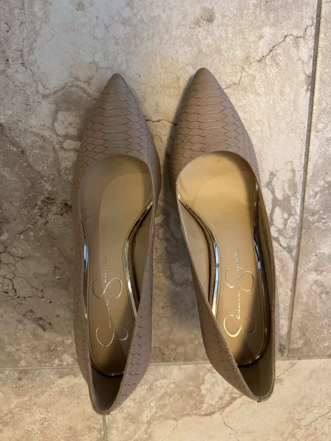 Jessica Simpson Snakeskin Heels