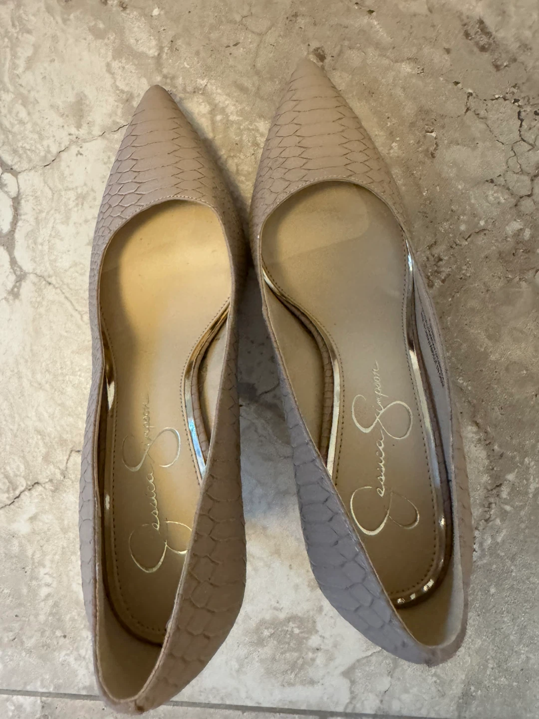 Jessica Simpson Snakeskin Heels - photo 4