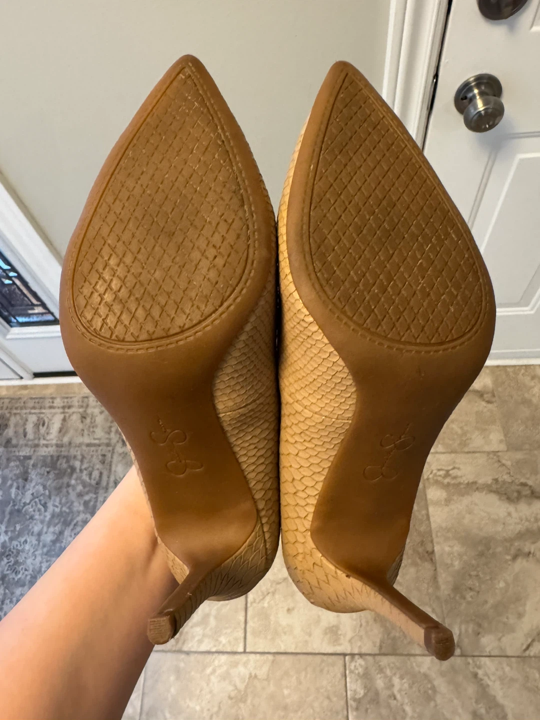 Jessica Simpson Snakeskin Heels - photo 5