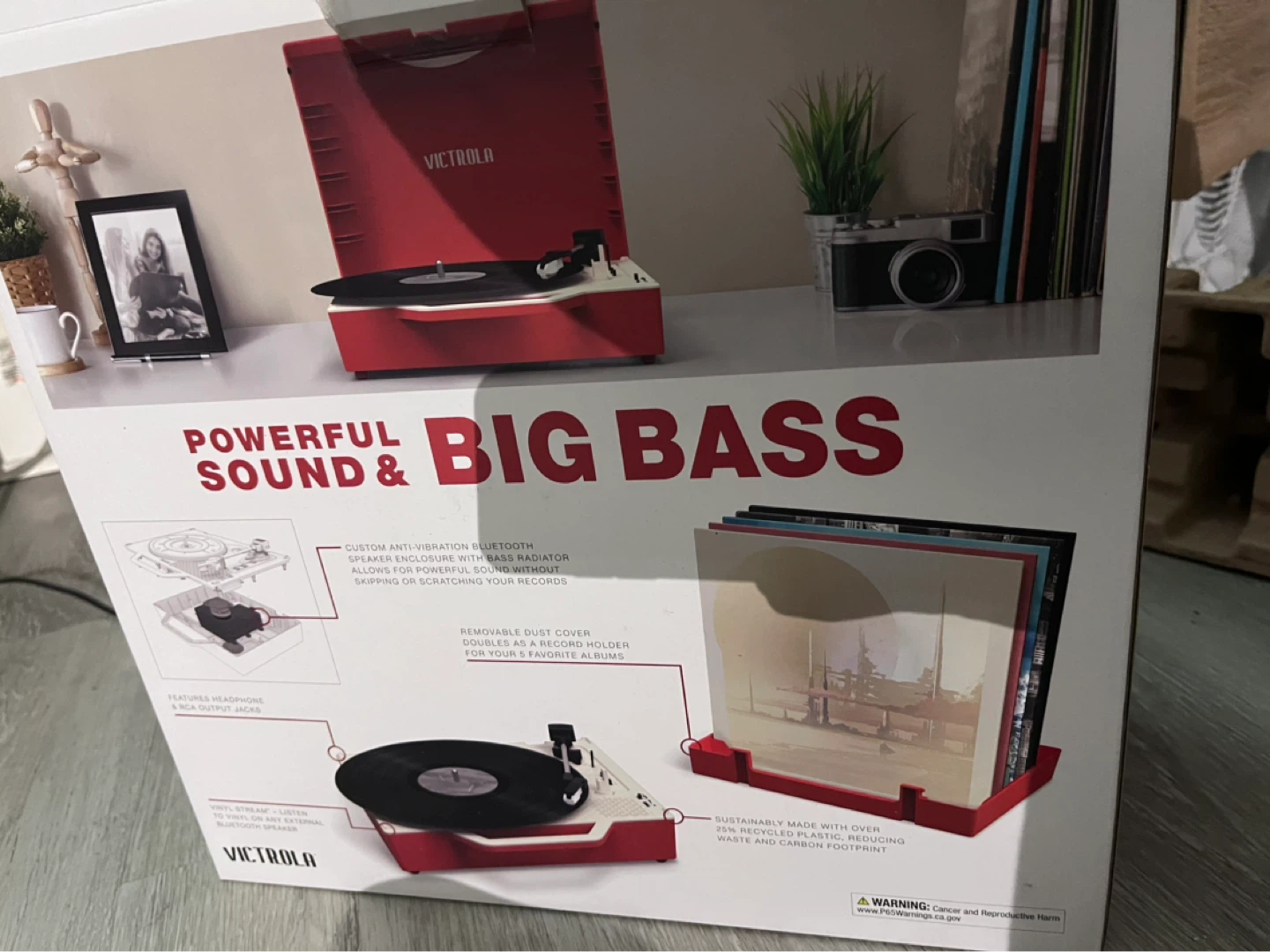 Victrola The Re-Spin Record Player and Bluetooth Speaker