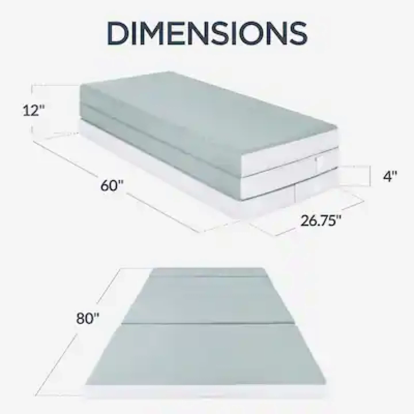 Best Choice Products 4-Inch Folding Mattress - photo 2