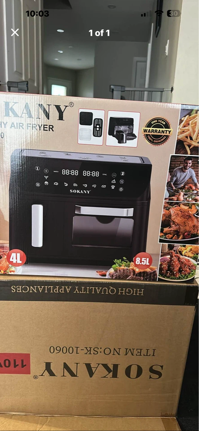 Sokany Air Fryer 8.5L