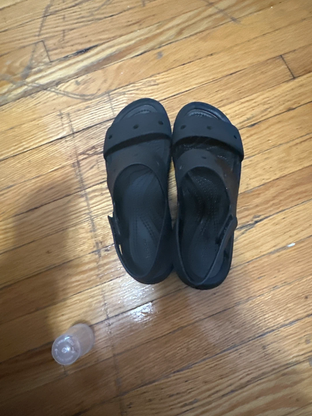 Crocs Black Platform Sandals size 7