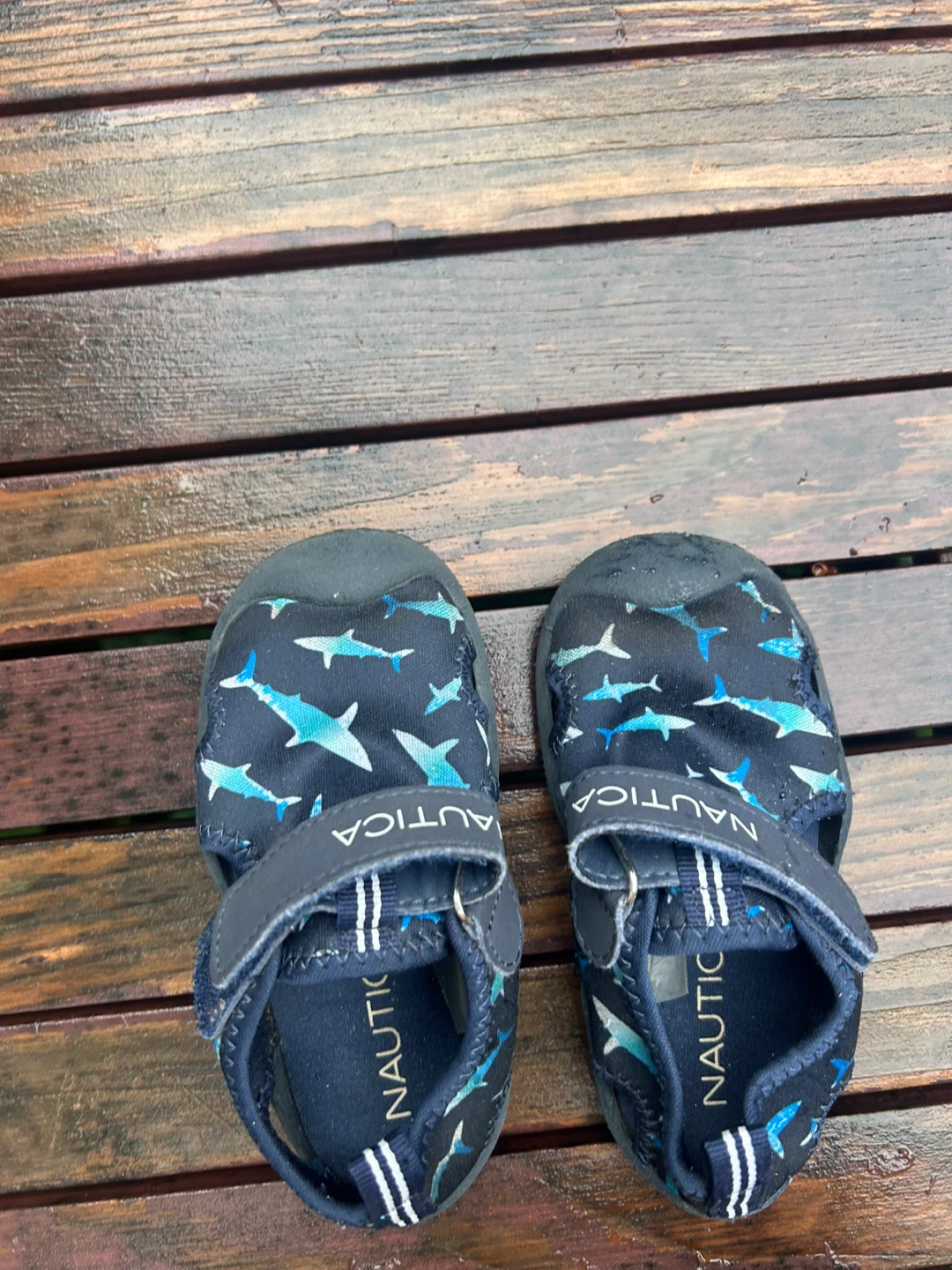 Nautica Kids Shark Sandals Size 6