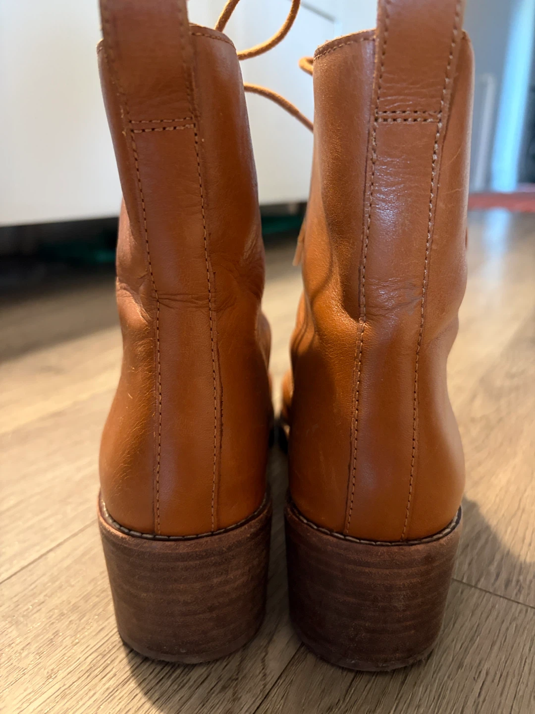 Madewell Leather Lace-Up Ankle Boots - photo 3
