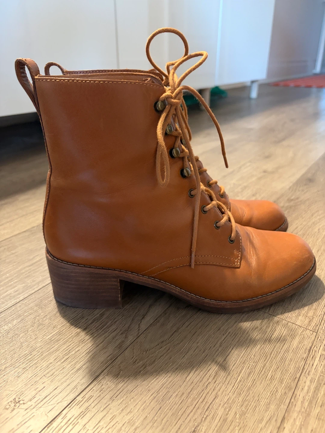 Madewell Leather Lace-Up Ankle Boots - photo 2