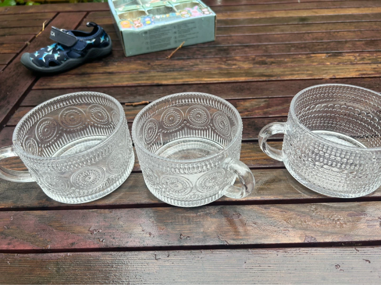 Set of 3 Clear Glass Dessert Cups - photo 2
