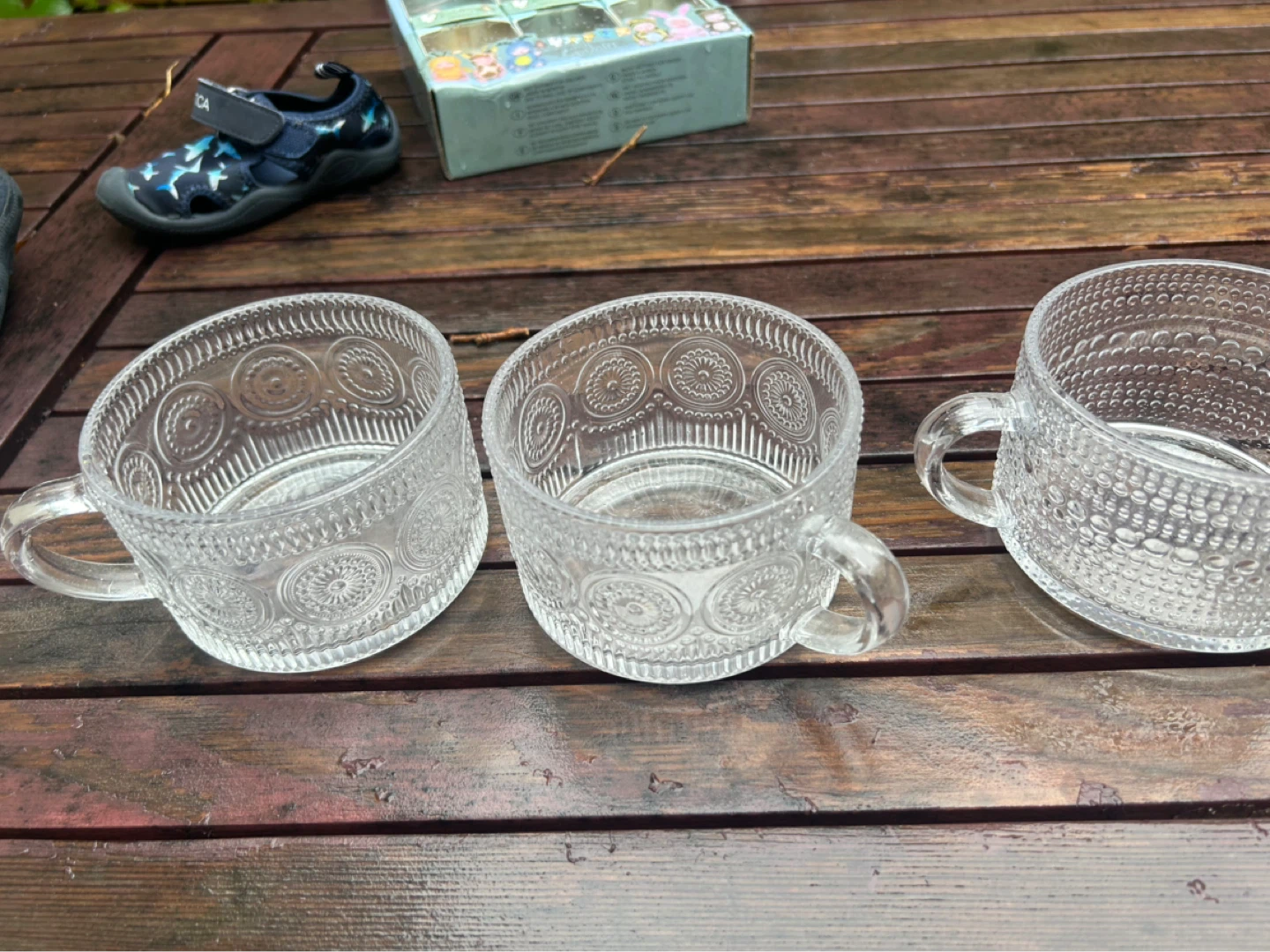 Set of 3 Clear Glass Dessert Cups - photo 3