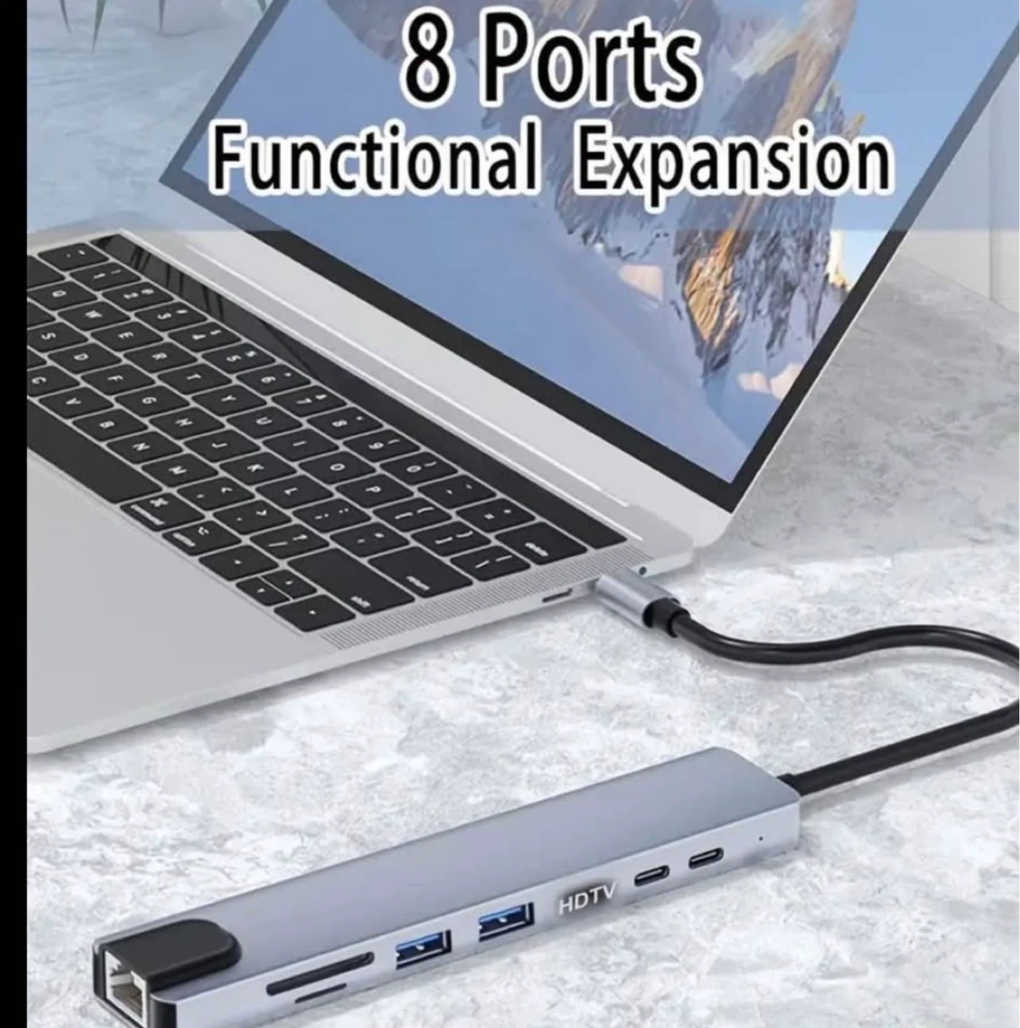 New 8-Port USB-C Hub Adapter - photo 3