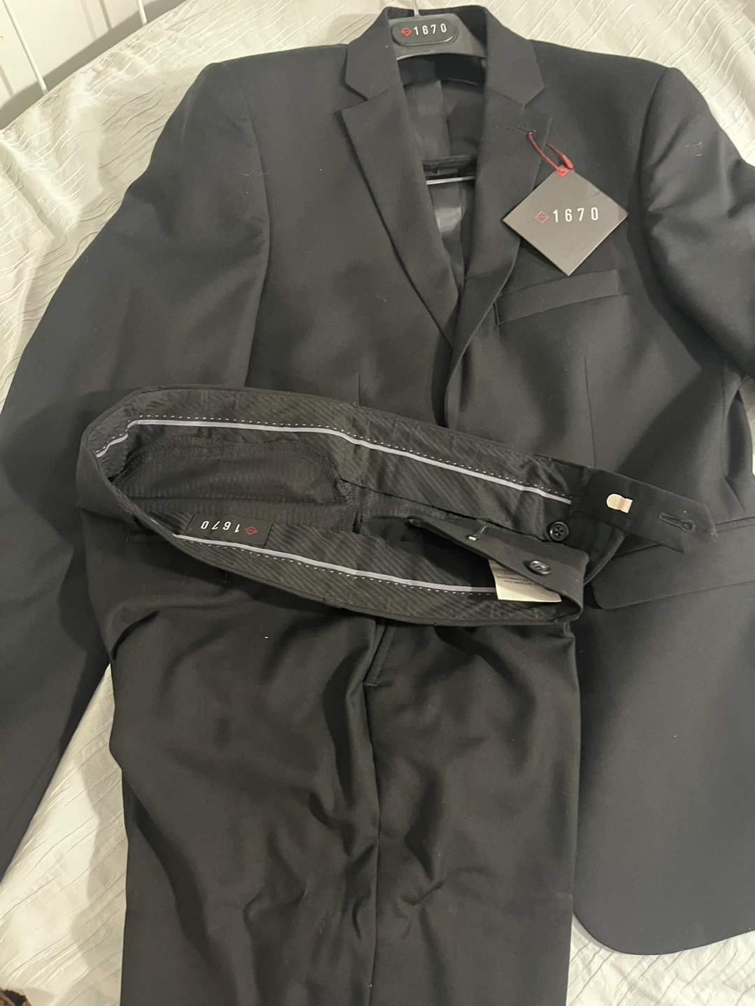 Brand New 1670 Black Suit - Jacket & Pants