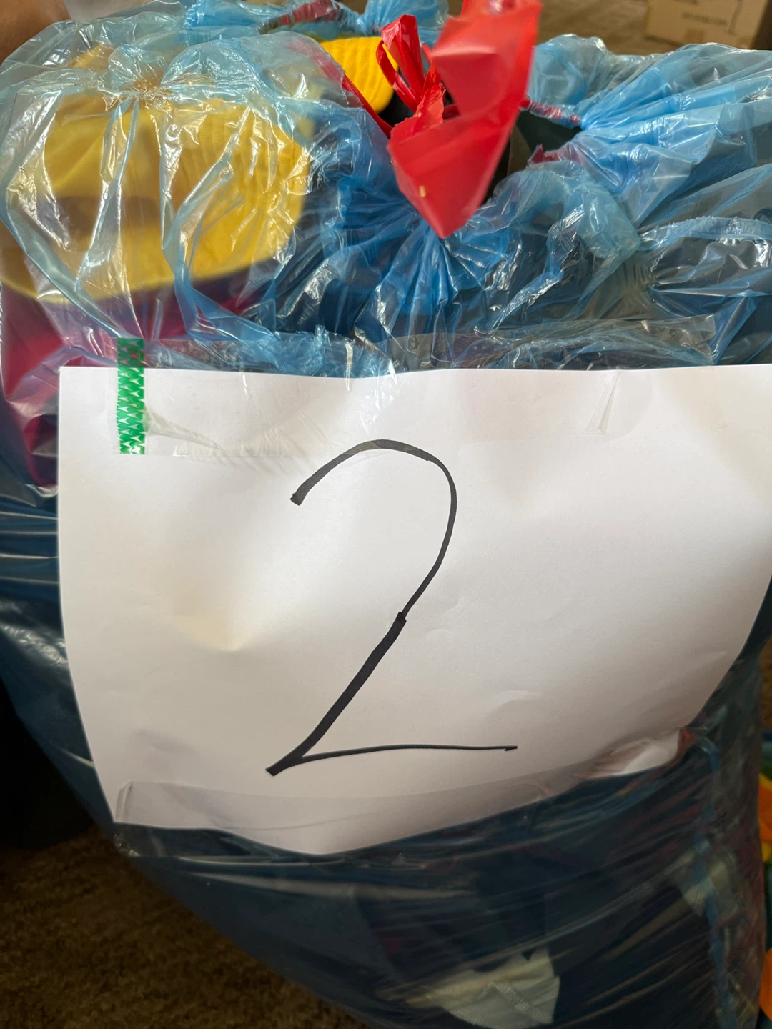 Mystery bag of men’s clothes.