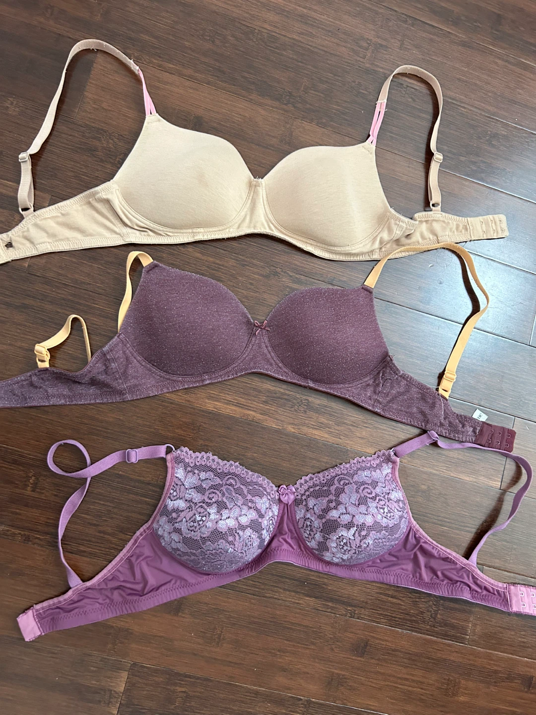 3X La Senza used Women's Bras - Purple and Beige