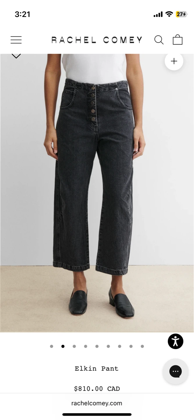 Rachel Comey Elkin Pant - Charcoal Denim - photo 4