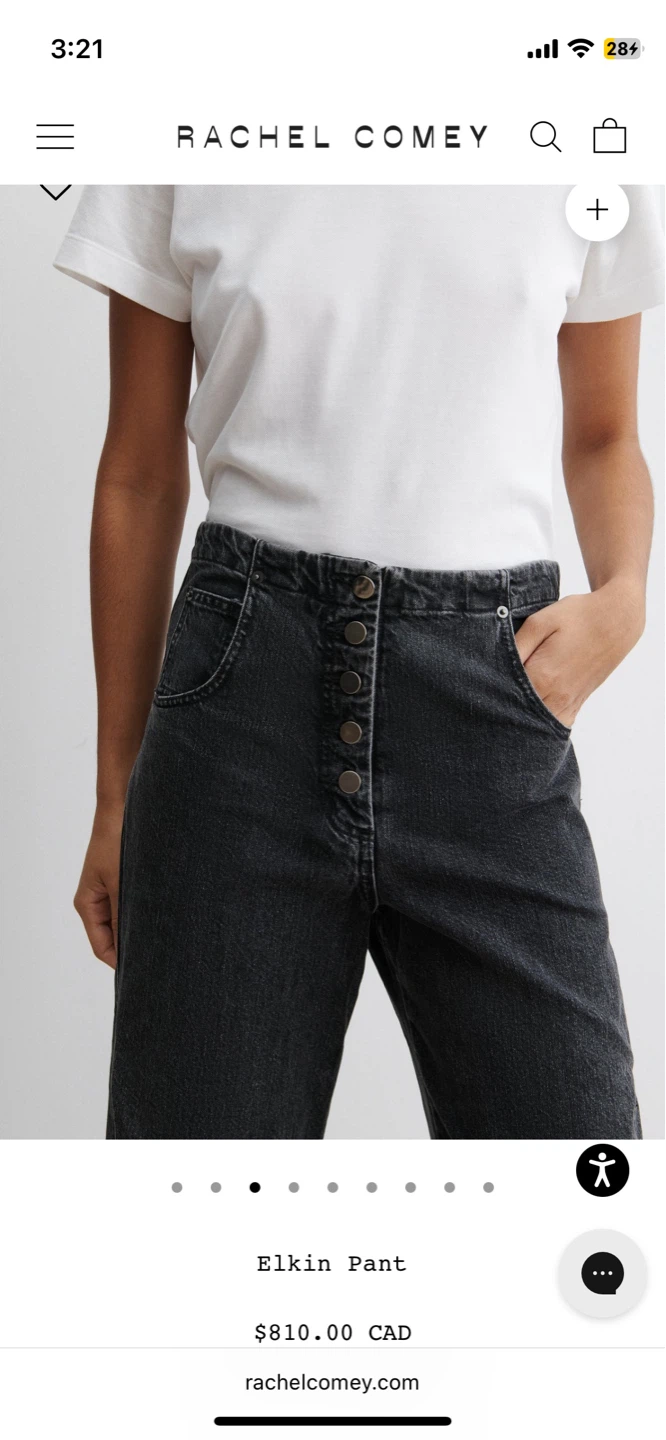 Rachel Comey Elkin Pant - Charcoal Denim - photo 3
