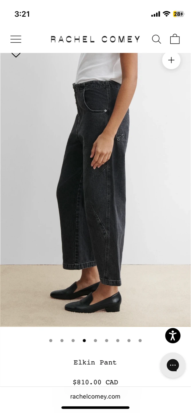 Rachel Comey Elkin Pant - Charcoal Denim - photo 2