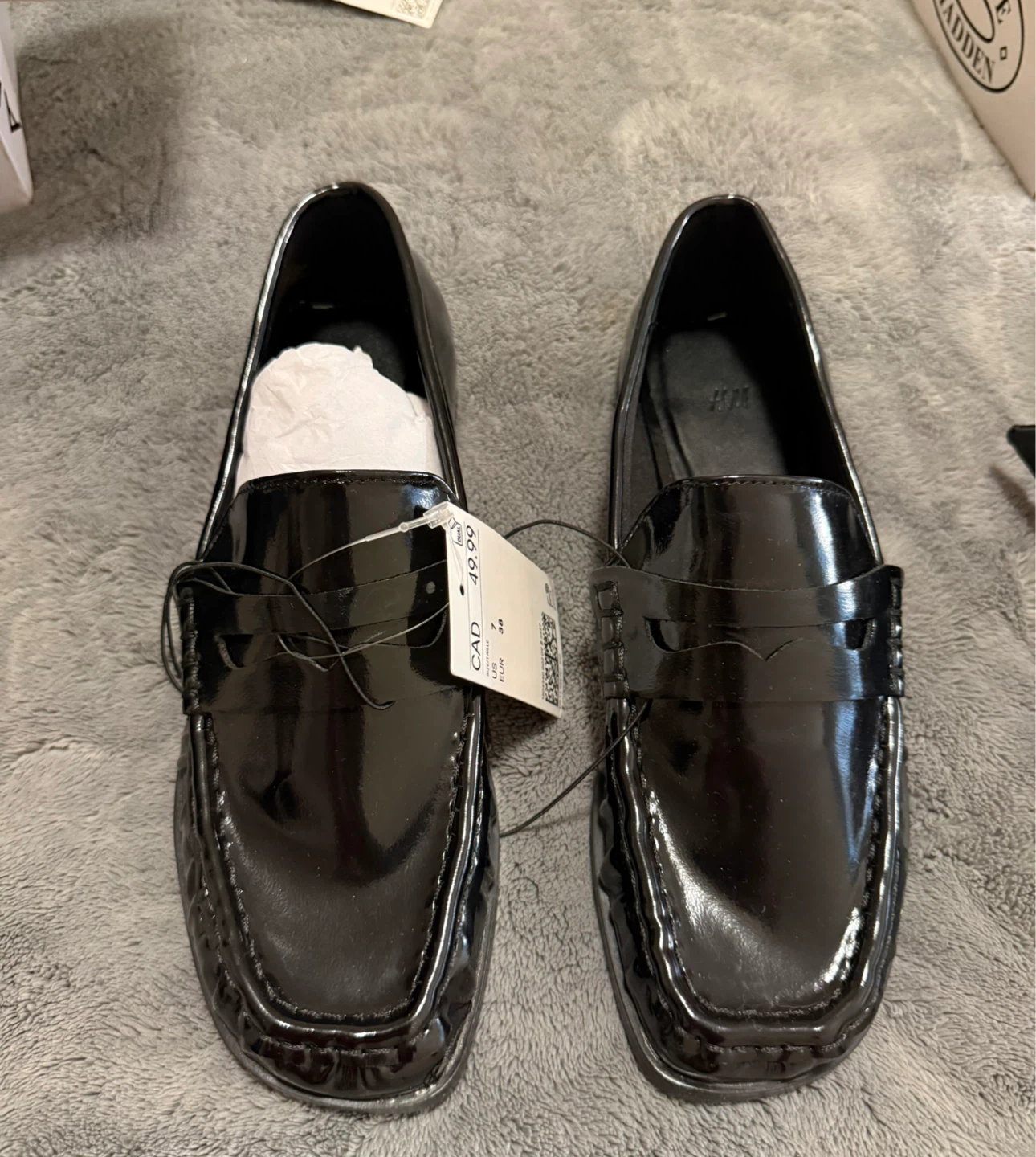 H&M Black Patent Loafers - photo 2