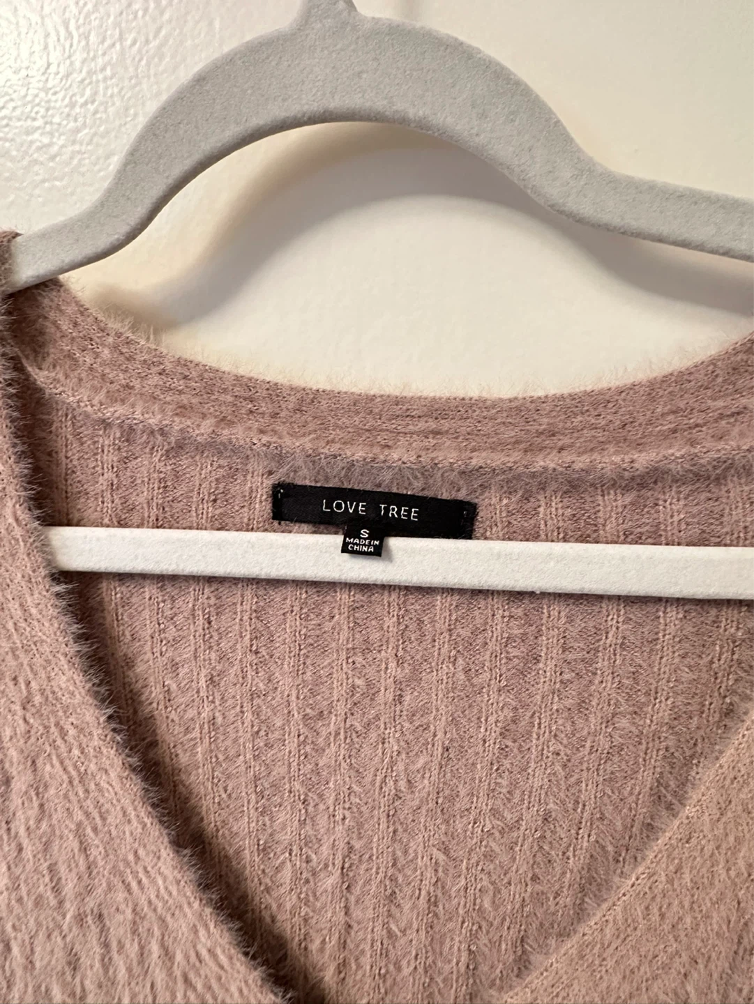korean soft fuzzy pink cardigan S - photo 3