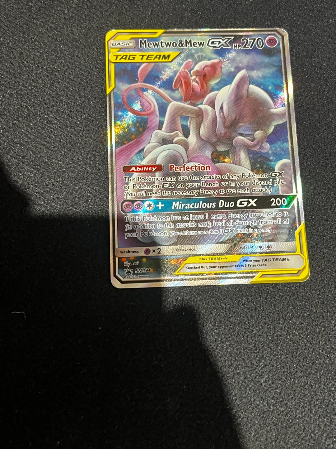 Mewtwo & Mew GX Tag Team Pokémon Card SM191