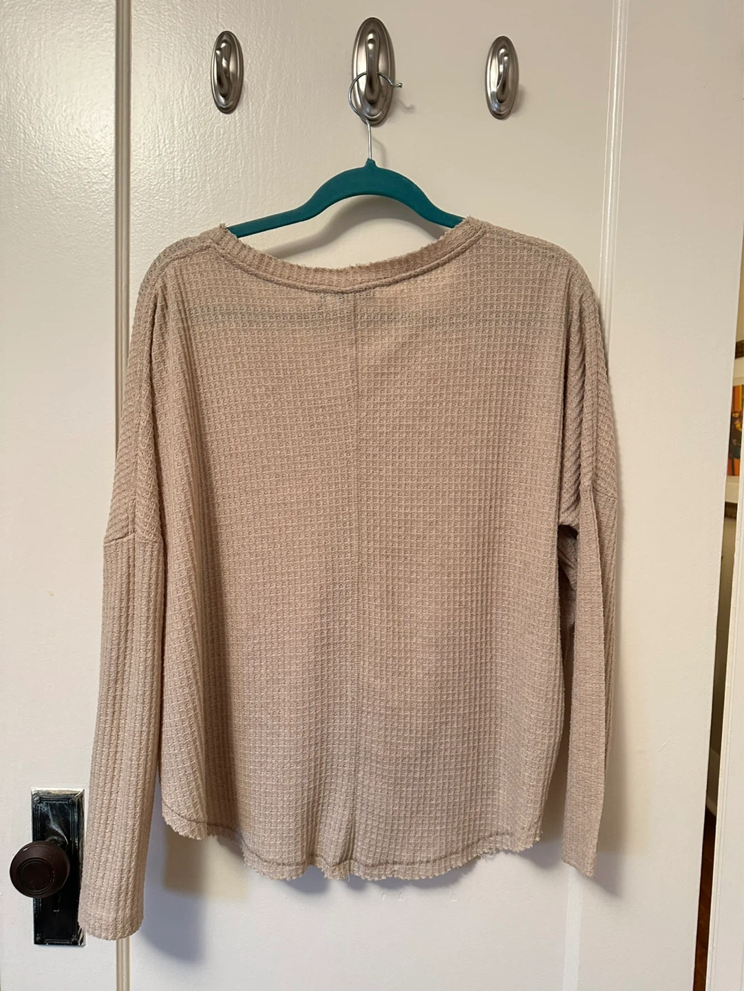 urban outfitters beige waffle top size XS - photo 2