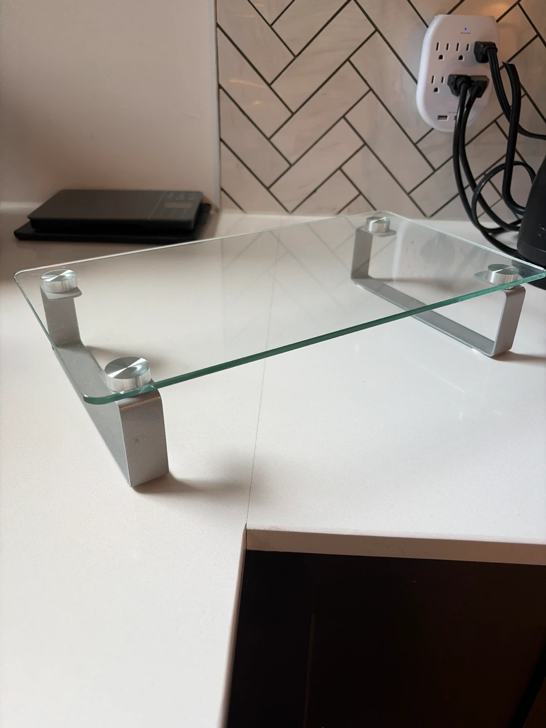 Glass Monitor Riser Stand