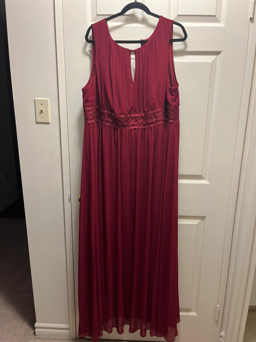 Red Sleeveless Maxi Dress - photo 4